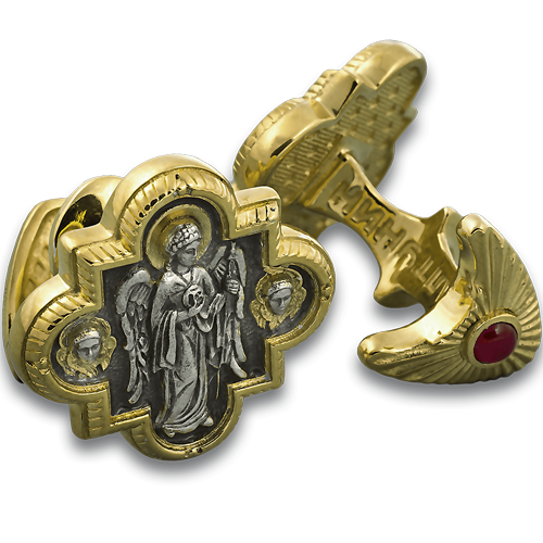 Православные запонки «Архангел Михаил» ЗП05