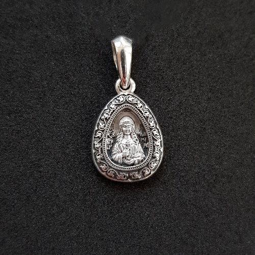Нательная икона «святая Марина» серебро
