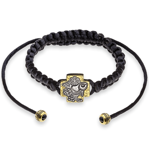 Браслет «Катакомбный» (простой) с позолочение