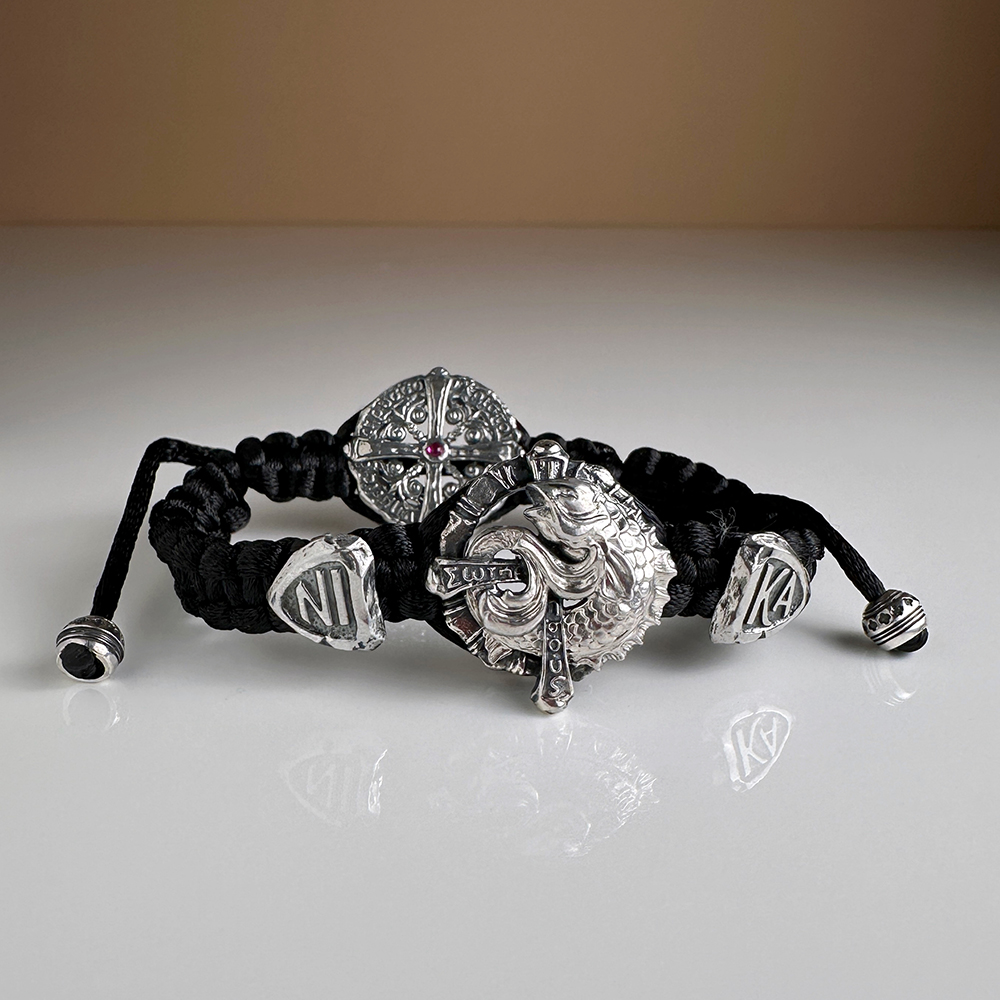 Православный браслет «Апостольский» серебро