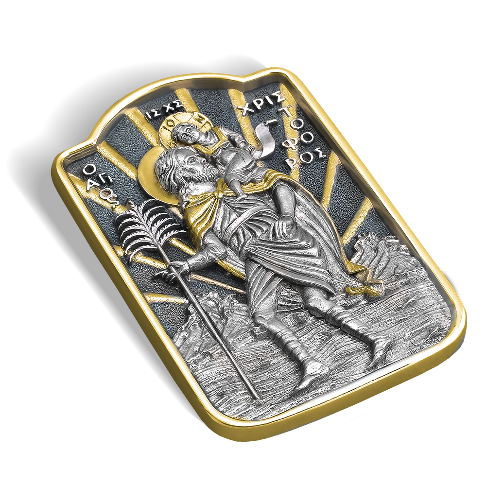 Автомобильная икона в машину «святой Христофор»