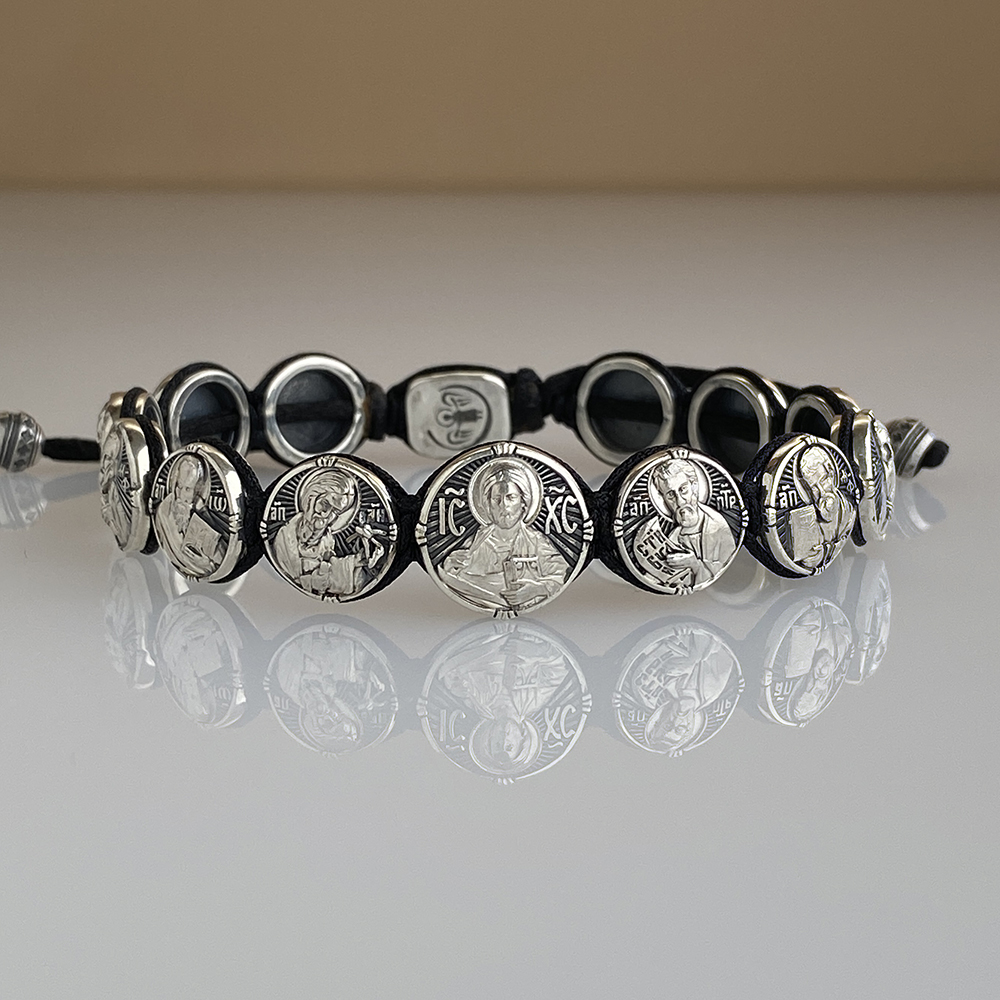 Браслет «12 апостолов» серебро