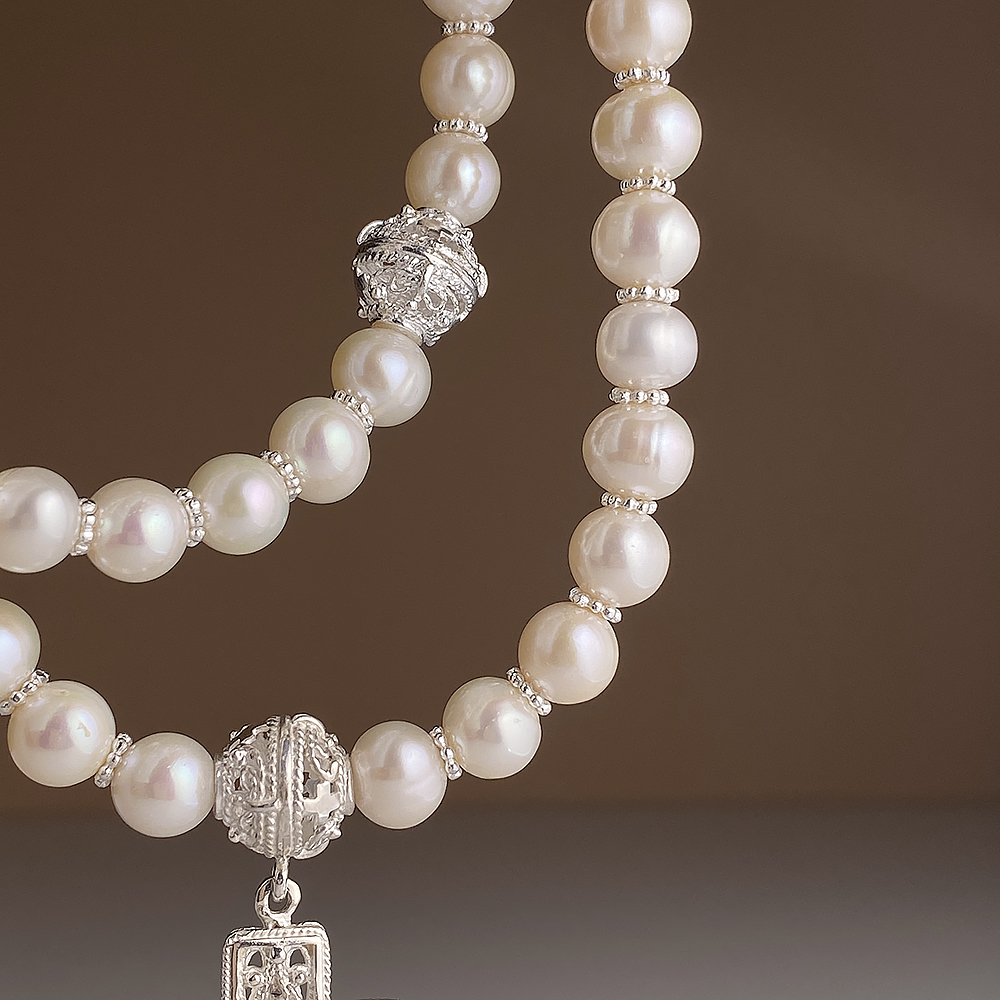 Чётки из жемчуга 50 серебро