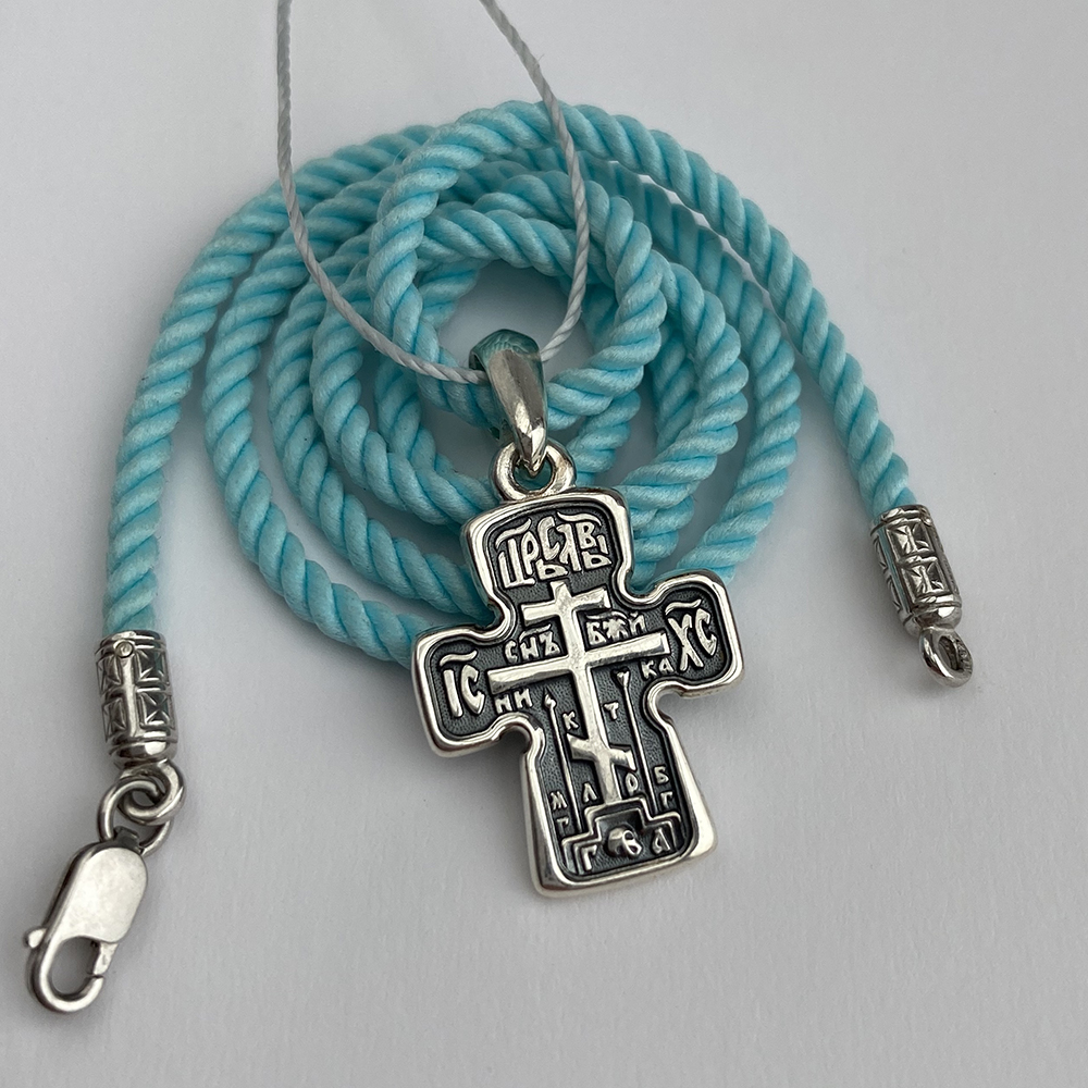 Детский крестик без распятия «Голгофский» серебро