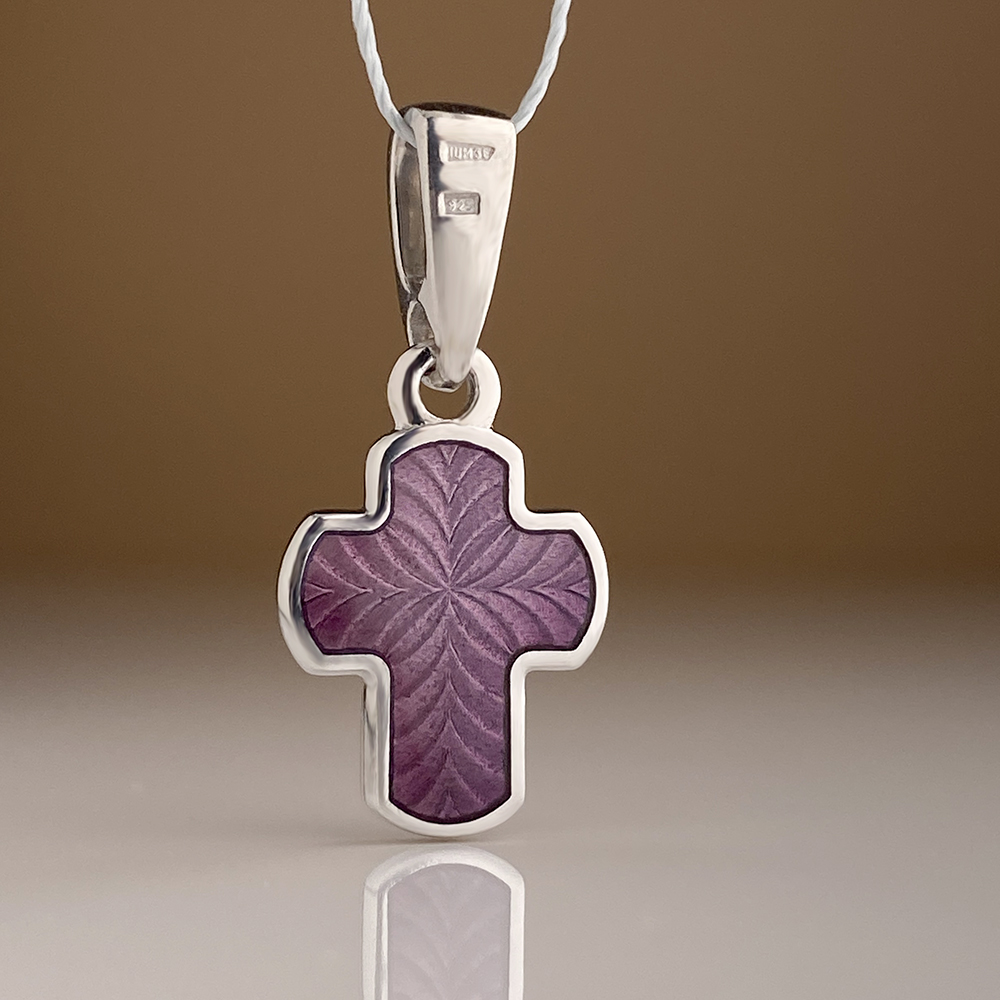 Детский крестик модель «КЭ12» с фианитом