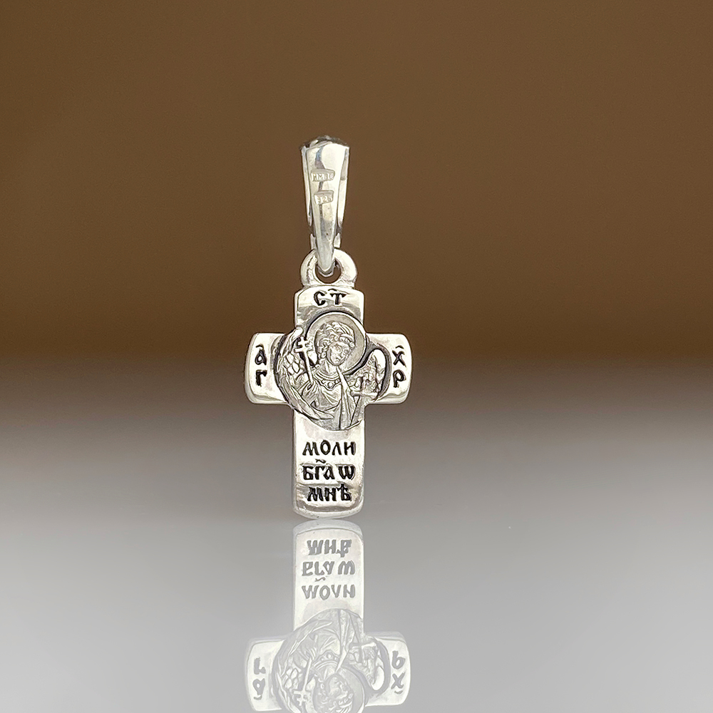 Детский крестик «Ангел хранитель» серебро КР080с