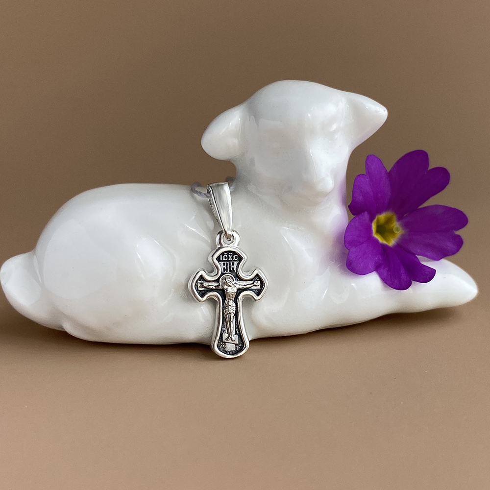 Детский крестик «Распятие Христово» серебро кр075с