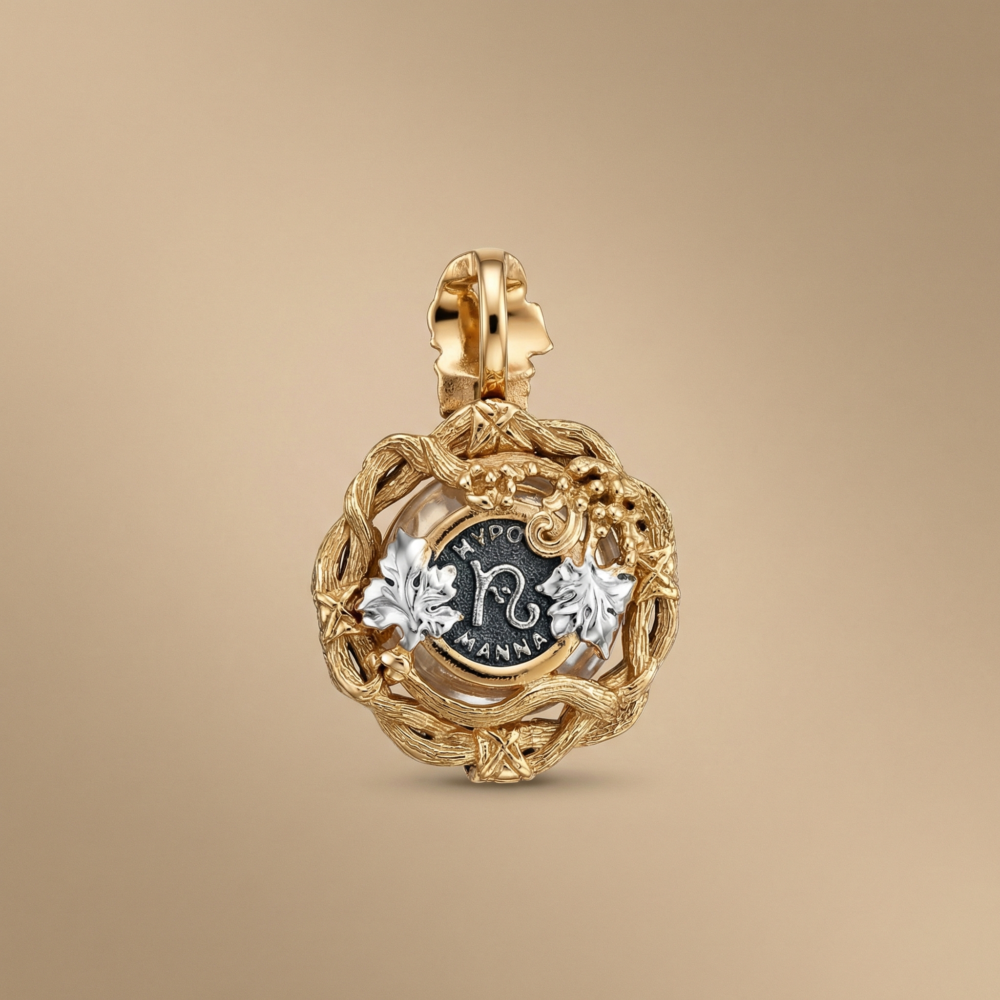 Подвеска с миро  «св. Николай Чудотворец» от мощей г. Бари 2 позолота