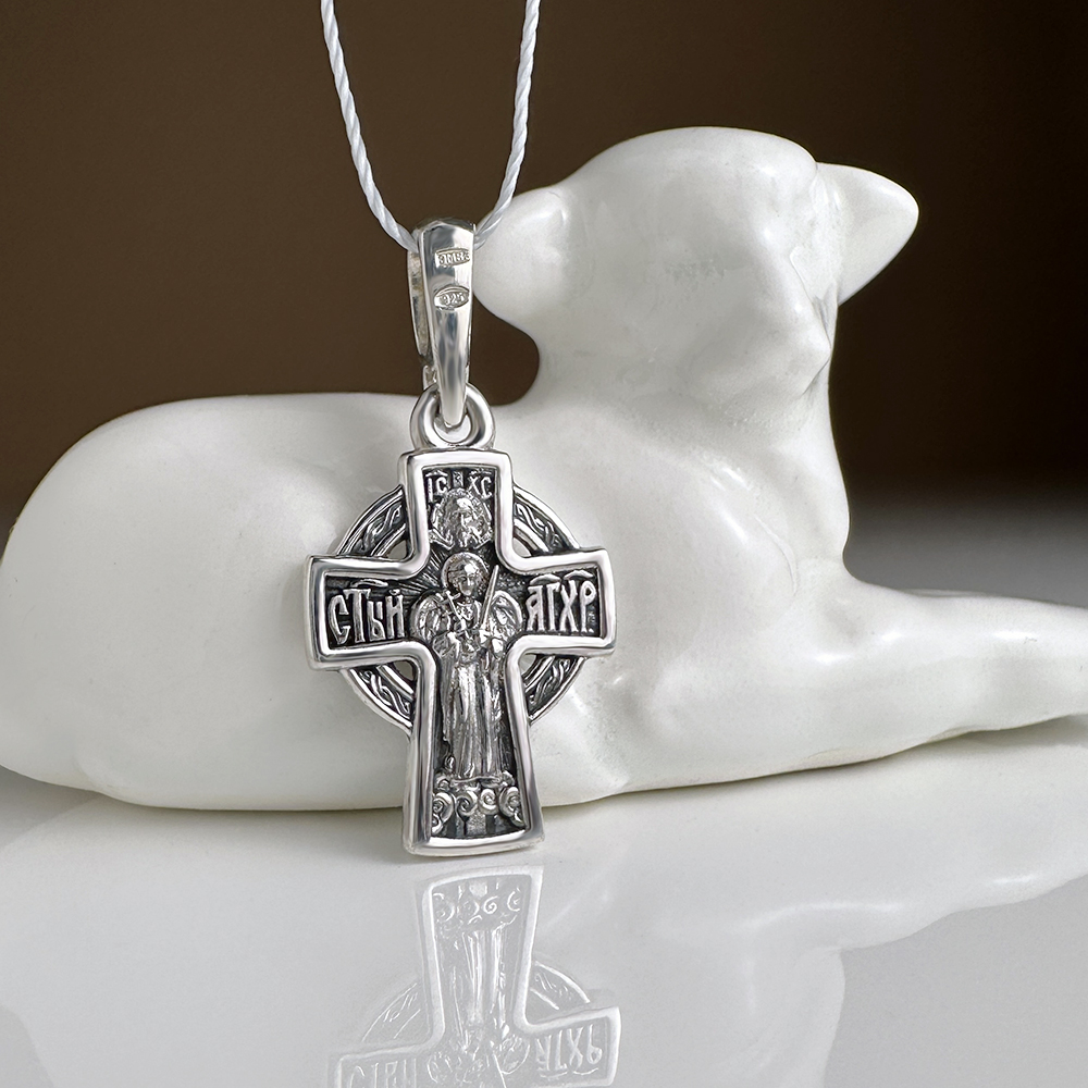 Детский крестик «Ангел хранитель» КР096с