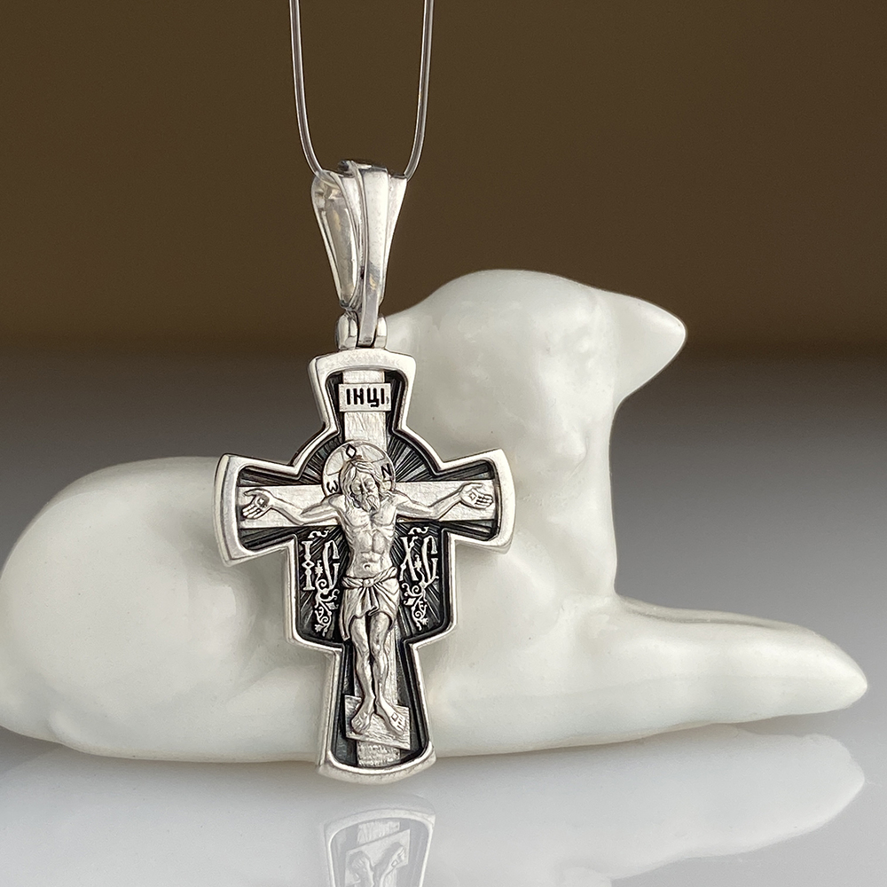 Нательный крест «апостол Пётр» серебро