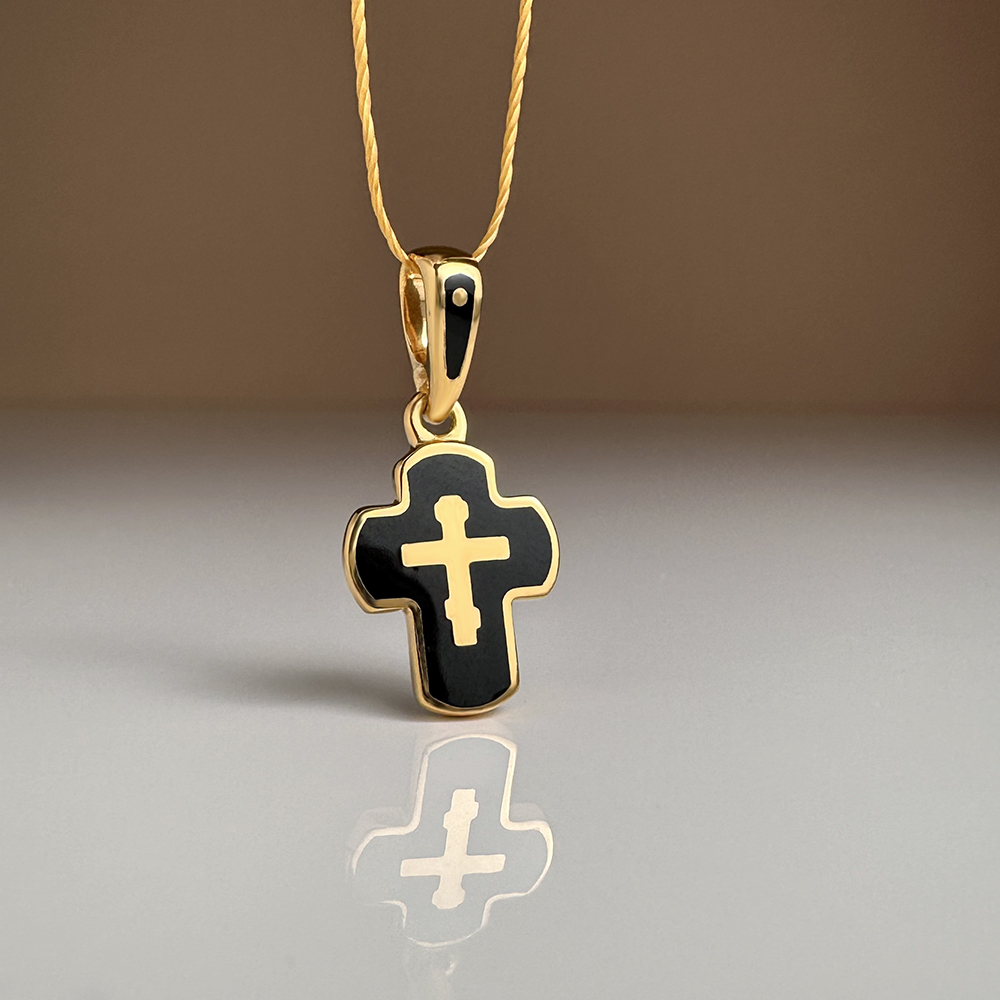 Детский крестик модель «КЭ12чсз» черный