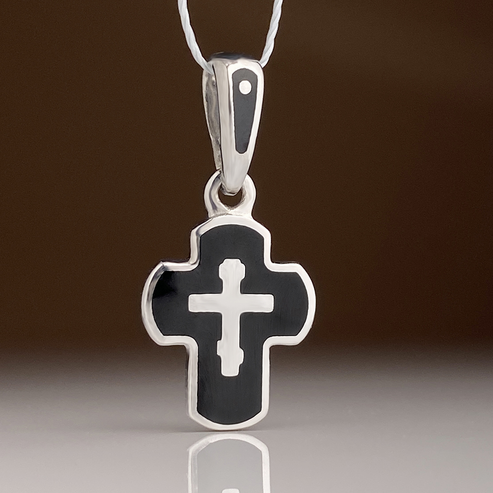 Детский крестик модель «КЭ12» черный