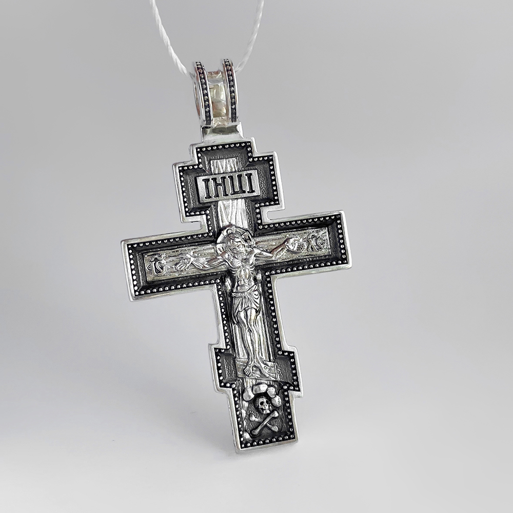 Нательный крест «Осьмиконечный» серебро