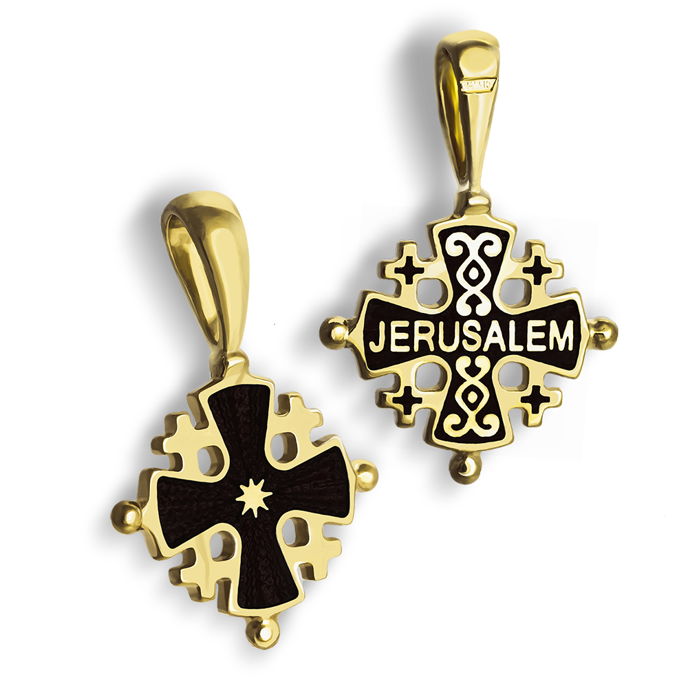 Крест «Иерусалимский» КРНЭ 001 черный