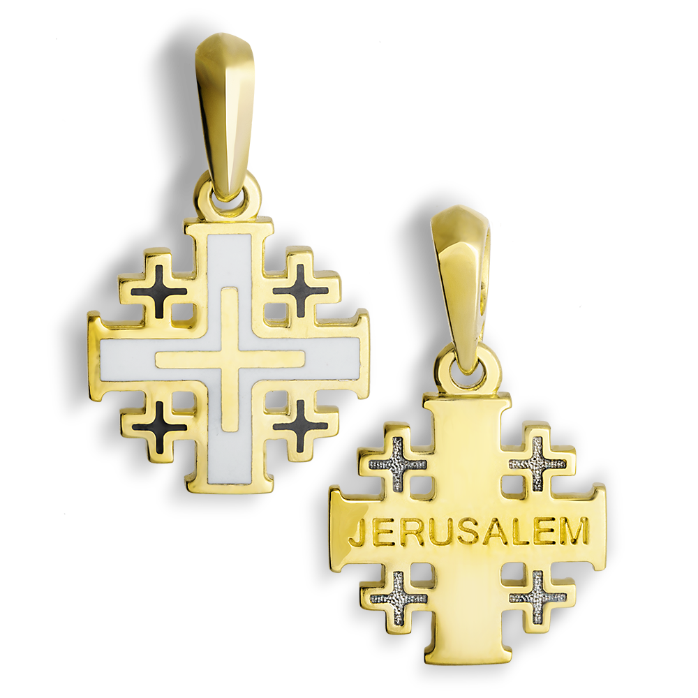 Крест «Иерусалимский» КРНЭ 002 белый