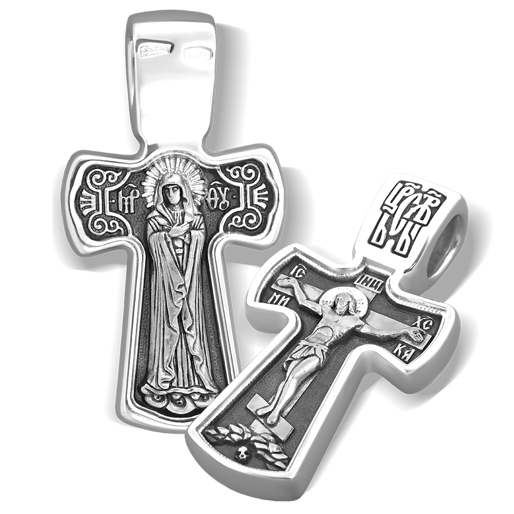 Нательный крест «Умиление» КР15 серебро