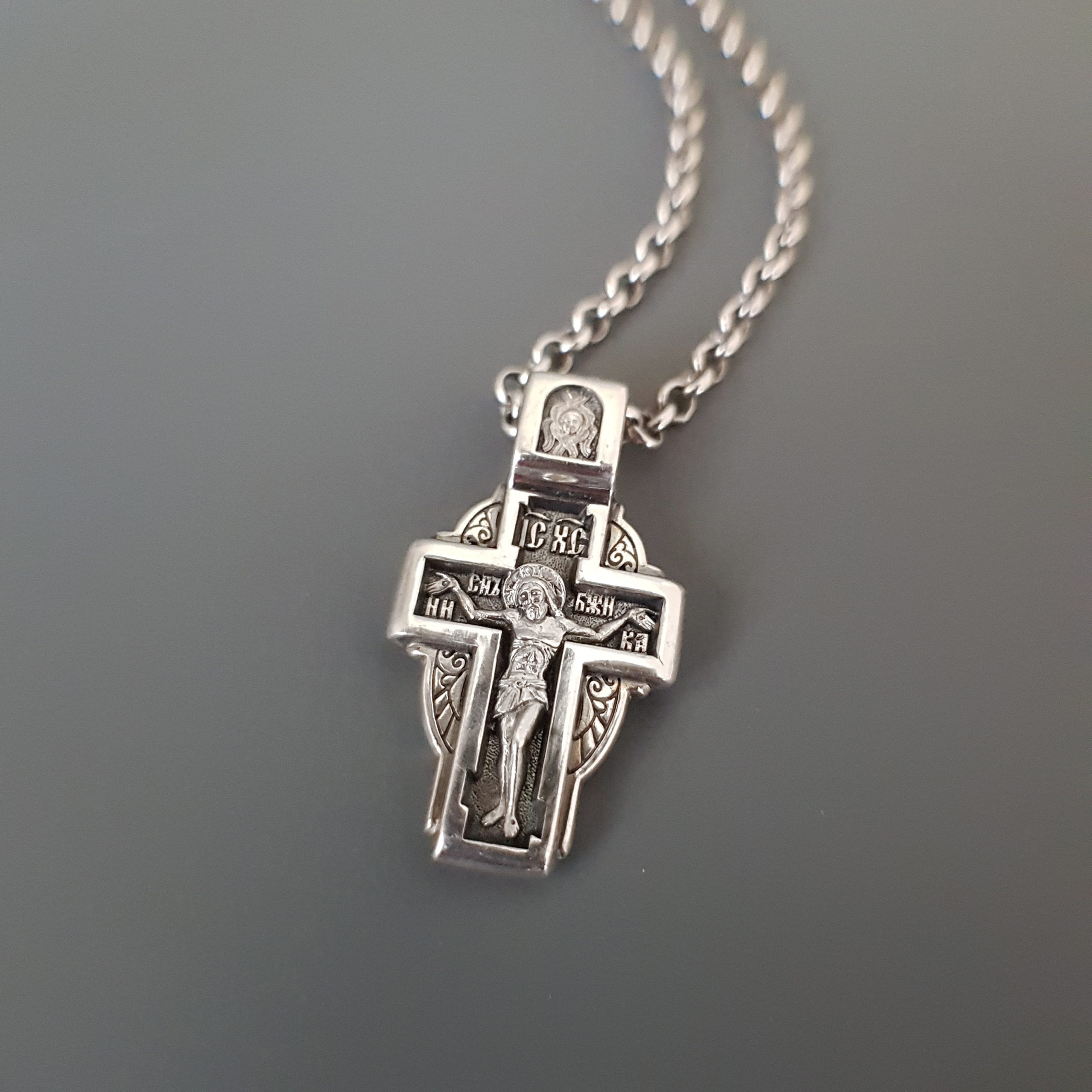 Нательный крест «Св. Матрона» (ростовая) серебро КР026