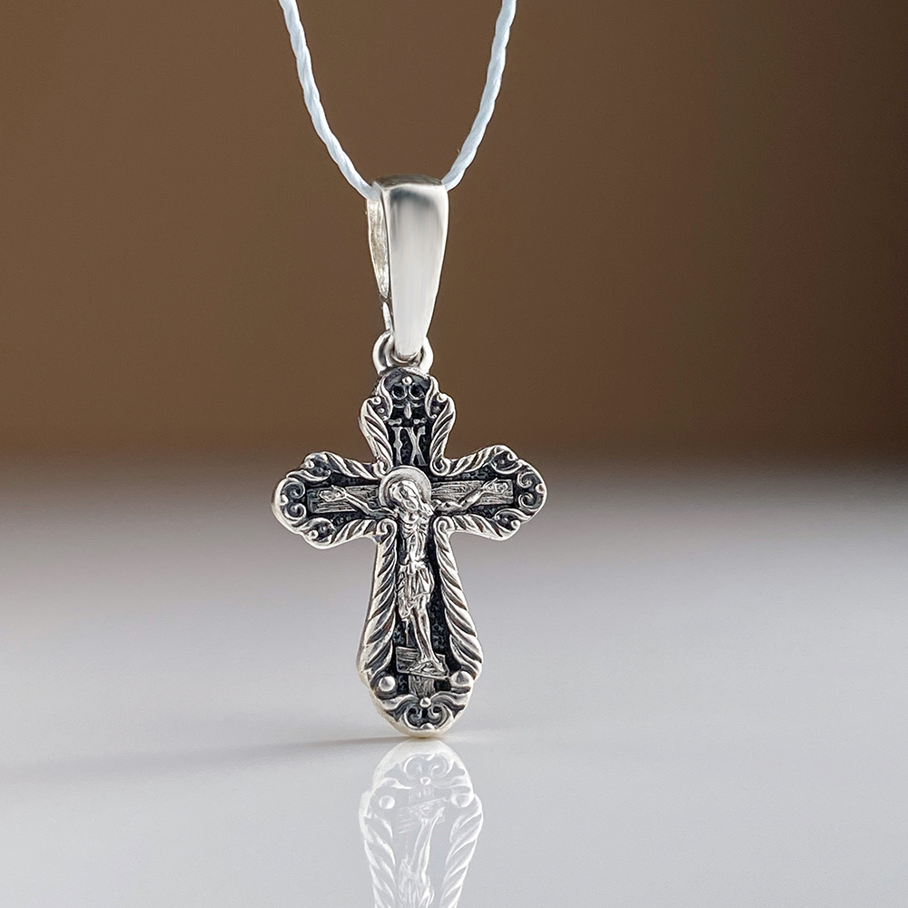 Детский крестик «Распятие Христово» КРН05 серебро
