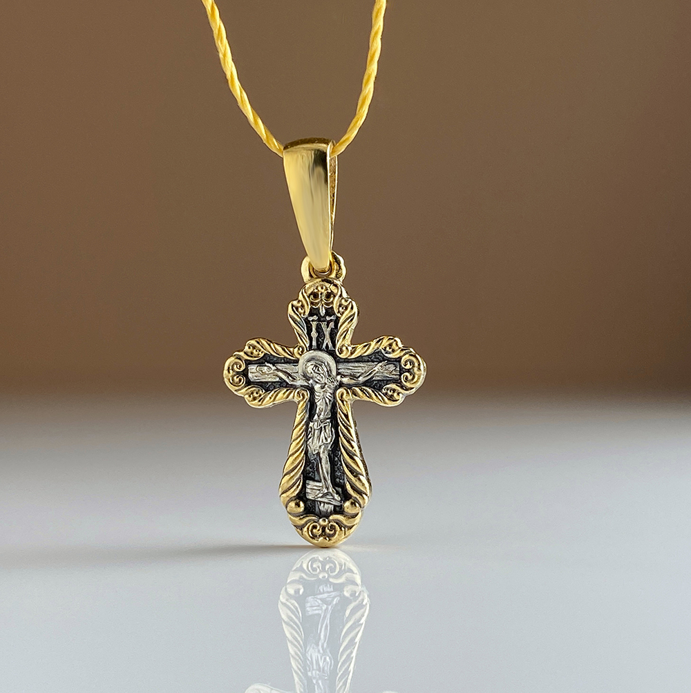 Детский крестик «Распятие Христово» КРН05сз позолота