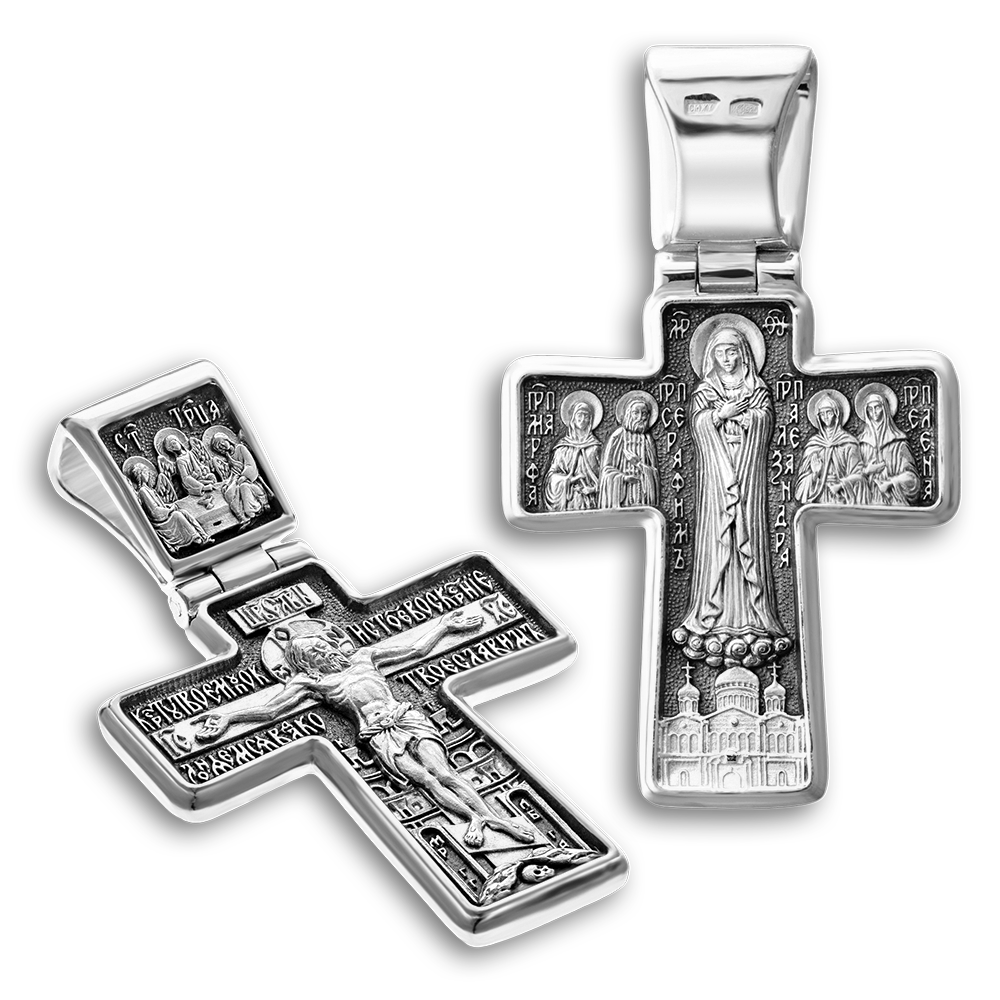 Нательный крест «Дивеевский» малый КР054 серебро