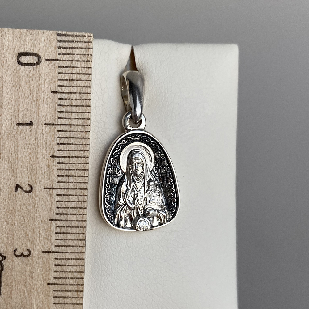 Нательная икона «святая Елизавета (Елисавета)» серебро