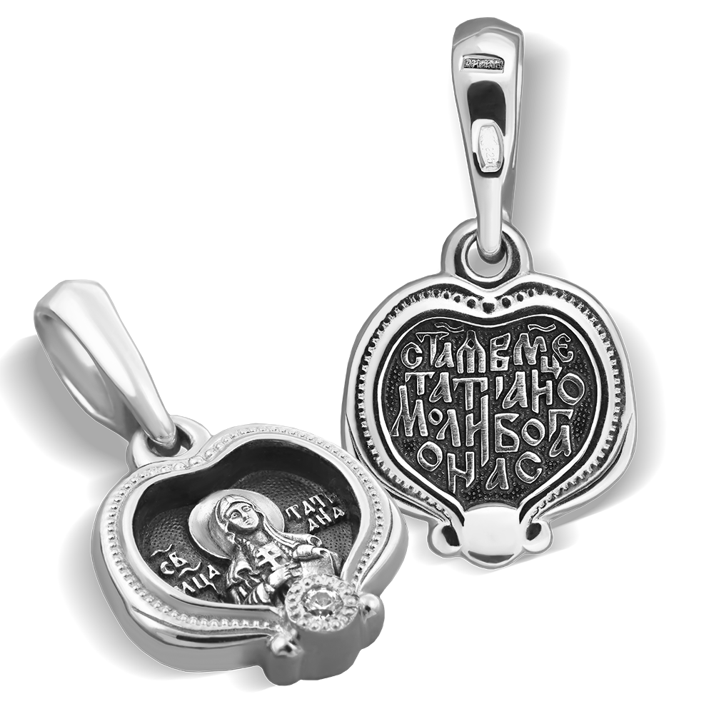 Нательная икона «Святая Татьяна» серебро