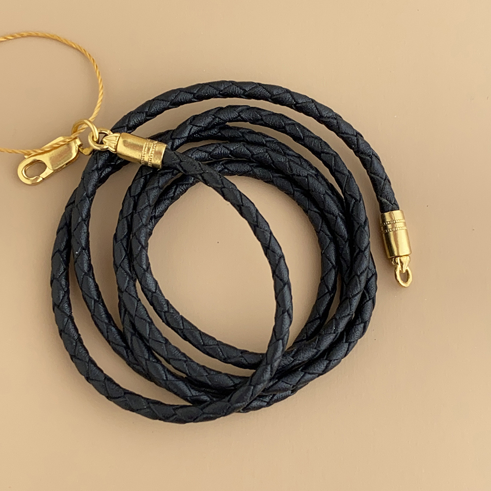 Шнур кожаный гайтан на шею ШП сз