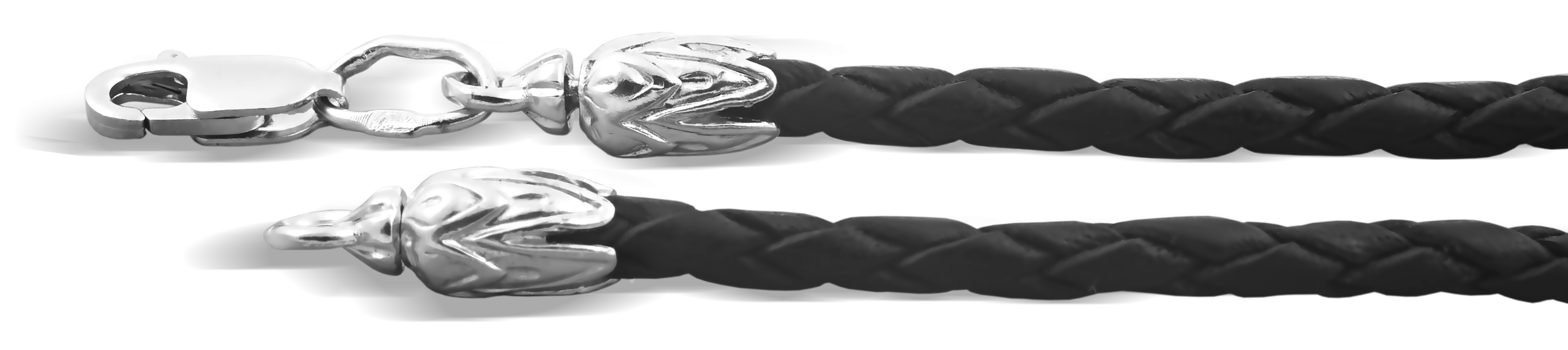 Шнурок кожаный на шею «колосок» ШПКс