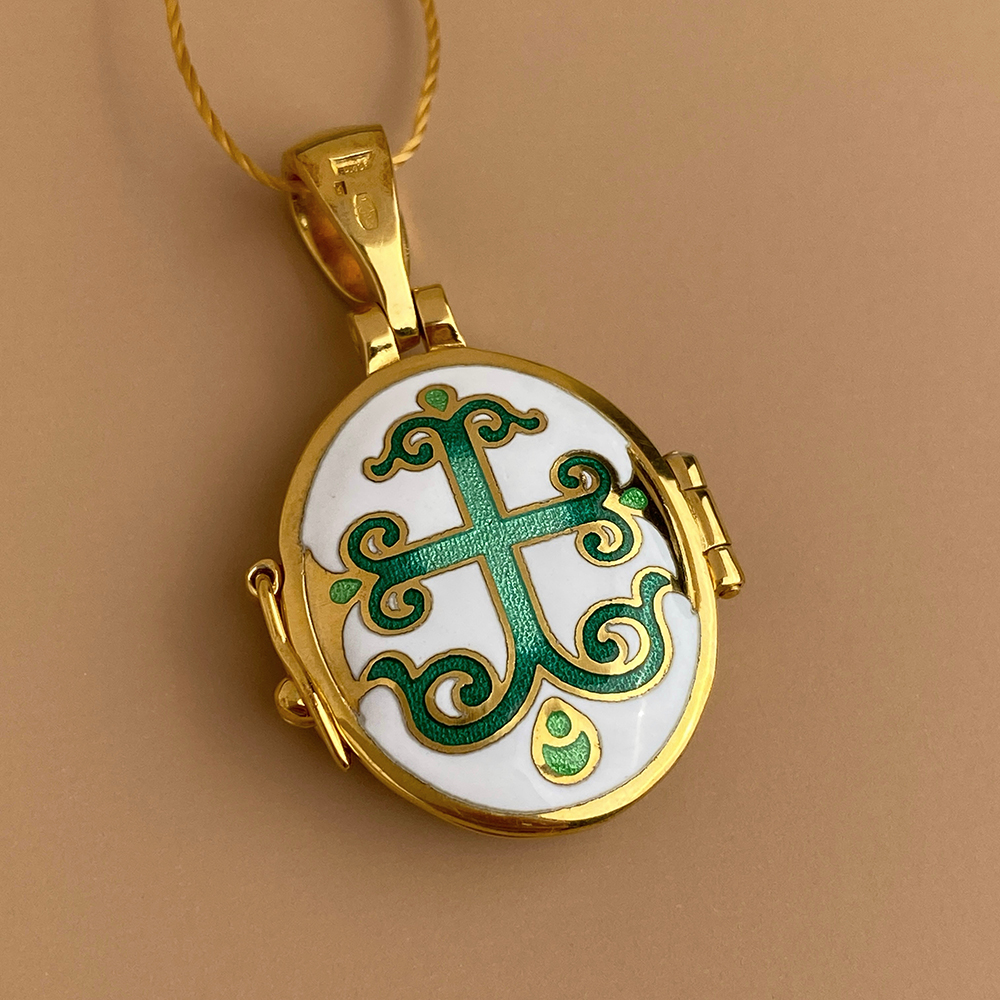 Складень «Умиление. Серафим Саровский» серебро с позолотой