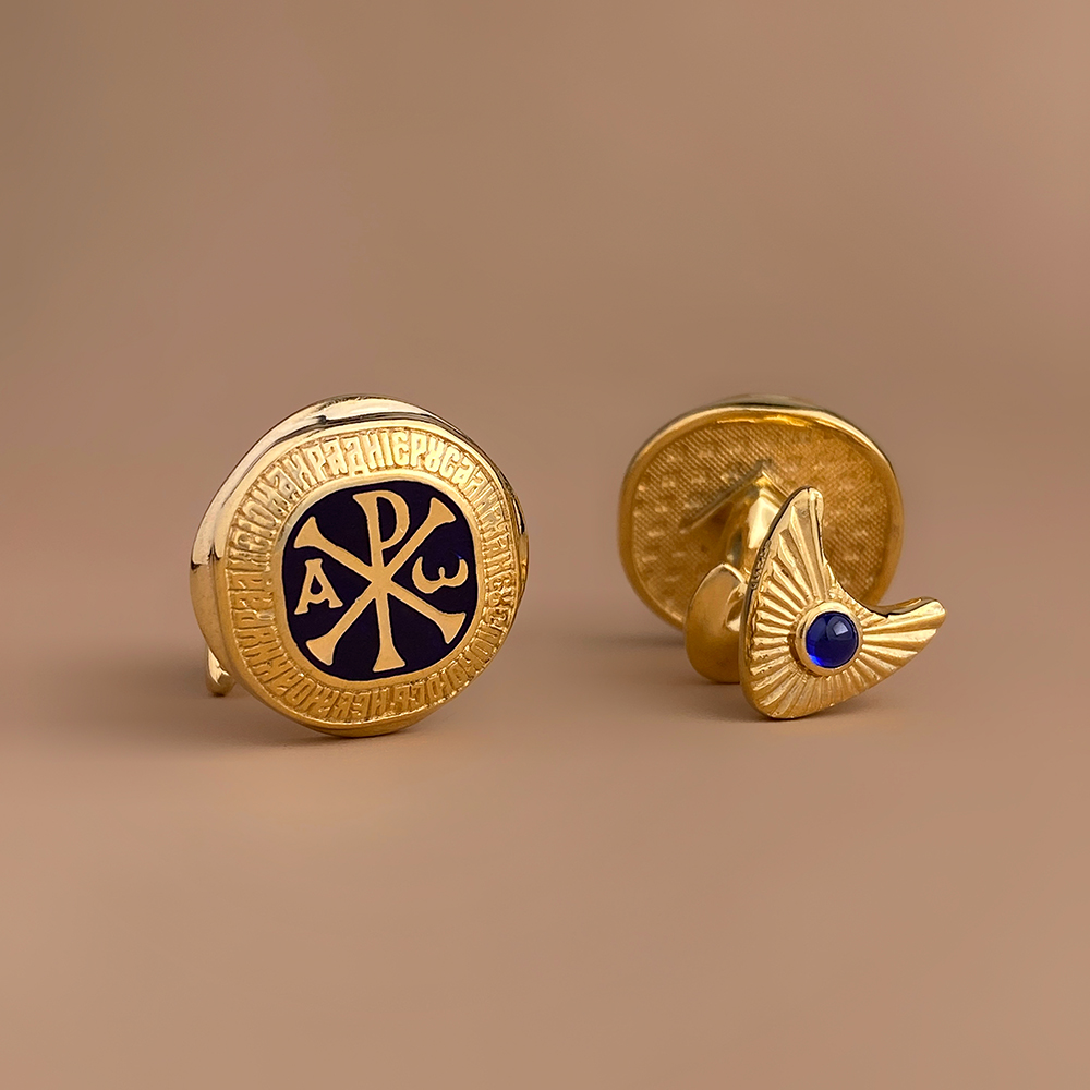 Православные запонки «Хризма» ЗП02