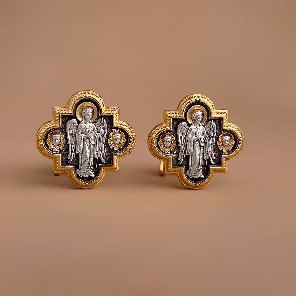 Православные запонки «Архангел Михаил» ЗП05